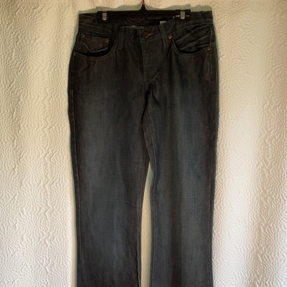 Cruel Girl Women's Straight Leg Jeans - Dark Gray - Picture 5 of 11
